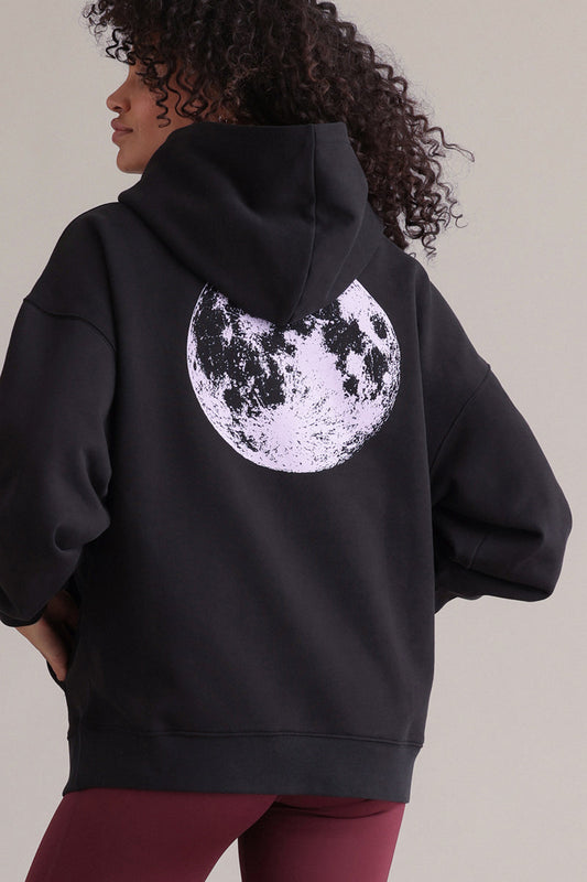 Hoodie Maan Zwart