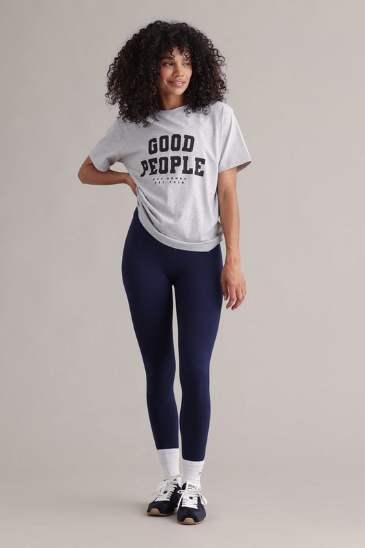 T-shirt Good People Grijs Melange