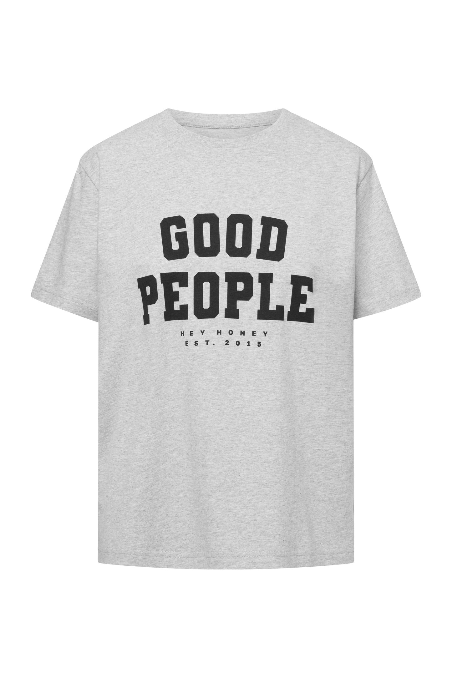 T-shirt Good People Grijs Melange