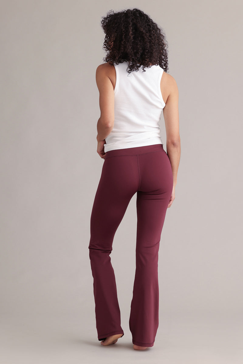 High-waist flared leggings Always Dressed Italiaanse pruim