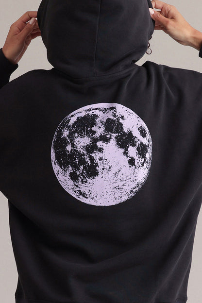 Hoodie Maan Zwart