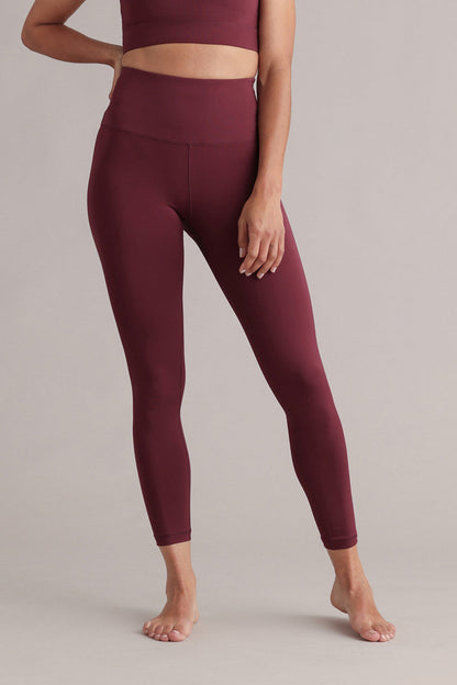 Cropped high-waist legging Always Dressed Italian Plum