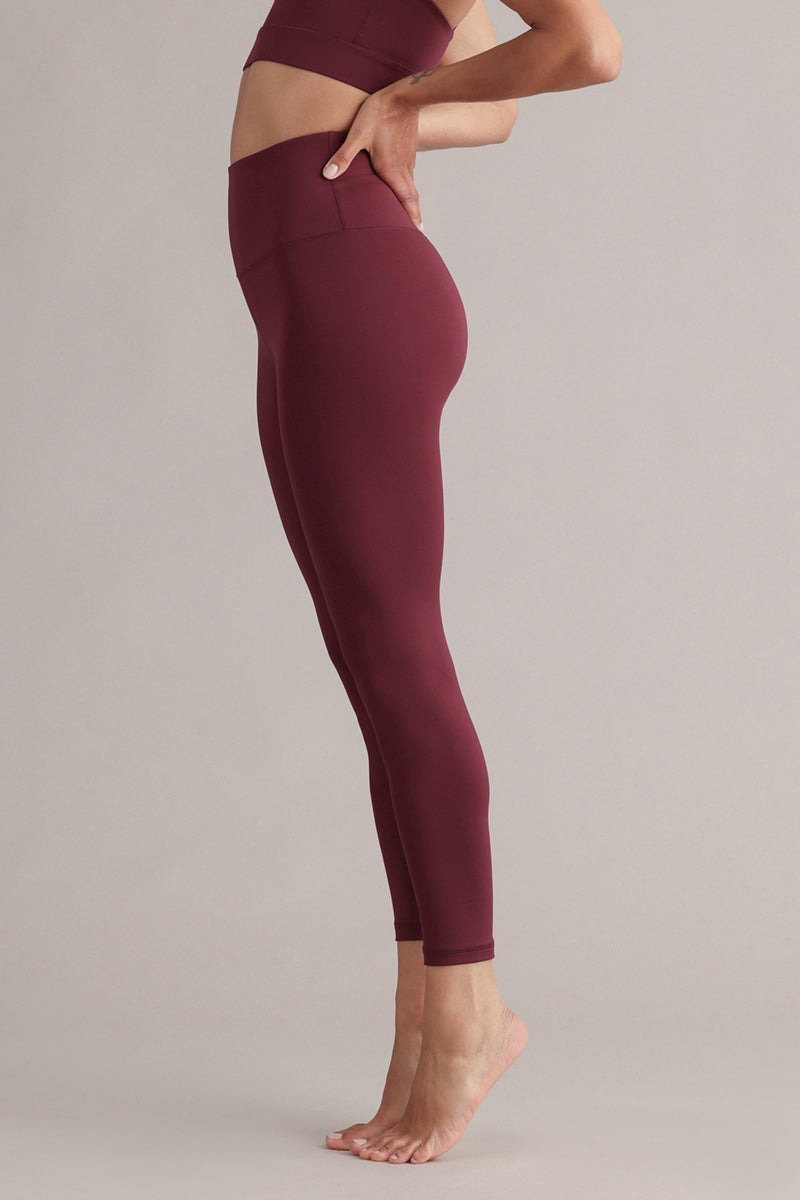 Cropped high-waist legging Always Dressed Italian Plum