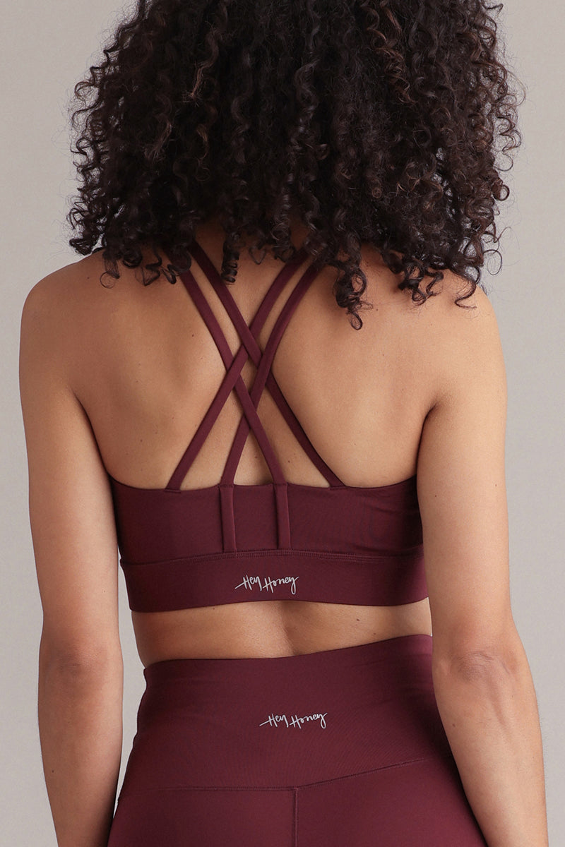 Criss-Cross BH Altijd Gekleed Italiaans Pruim