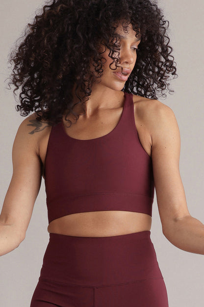 Criss-Cross BH Altijd Gekleed Italiaans Pruim