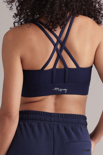 Criss-Cross BH Altijd Gekleed Bariton Blauw