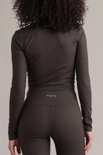 Lange mouwen cropped altijd gekleed bosnacht