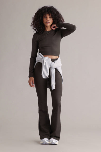 Lange mouwen cropped altijd gekleed bosnacht