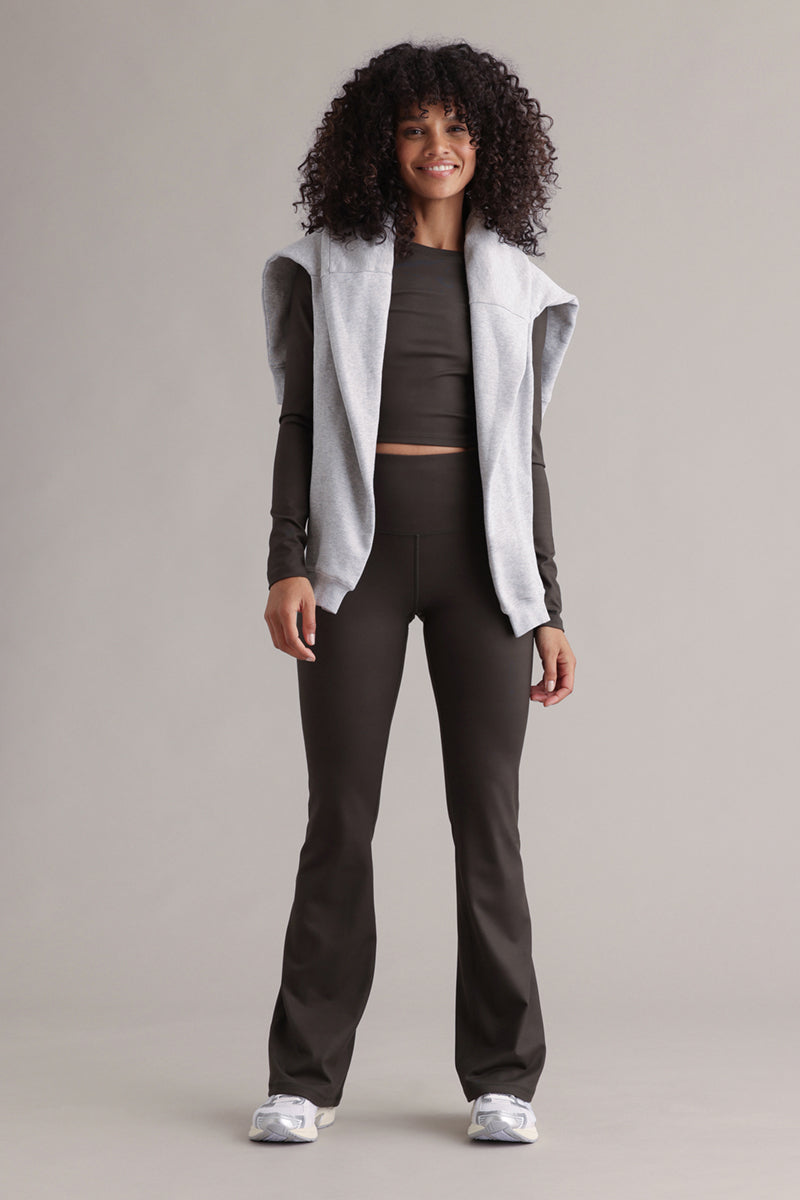 Lange mouwen cropped altijd gekleed bosnacht