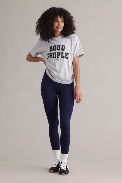 T-shirt Good People Grijs Melange