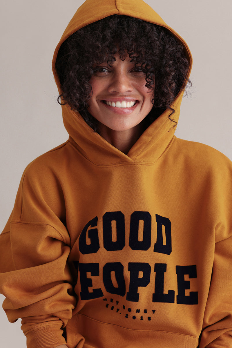 Hoodie Good People Pompoenkruid