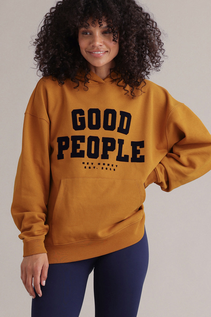 Hoodie Good People Pompoenkruid