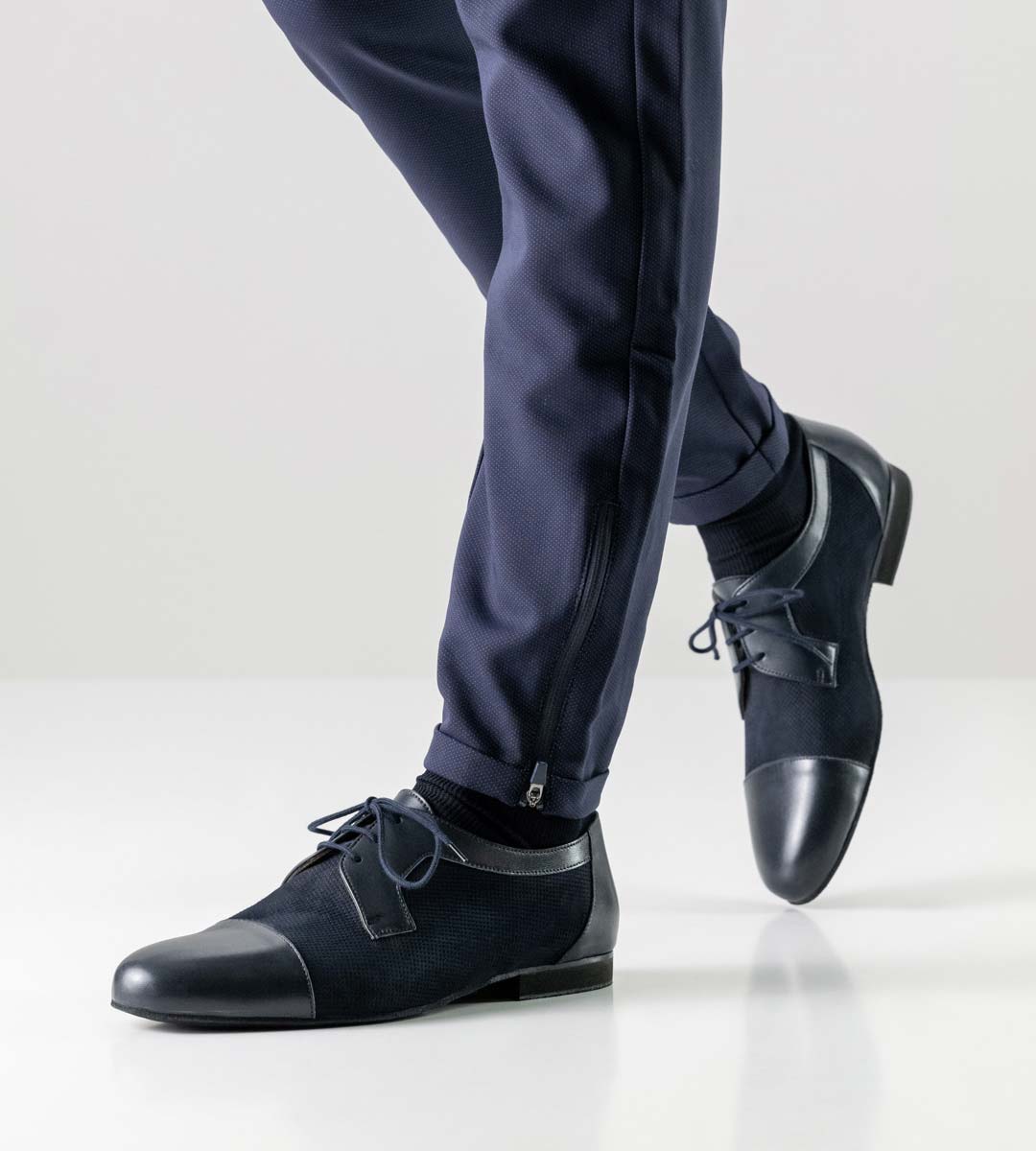 Werner Kern Treviso Velourleder / Nappaleder – blau