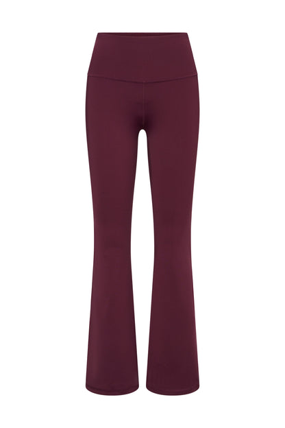 High-waist flared leggings Always Dressed Italiaanse pruim