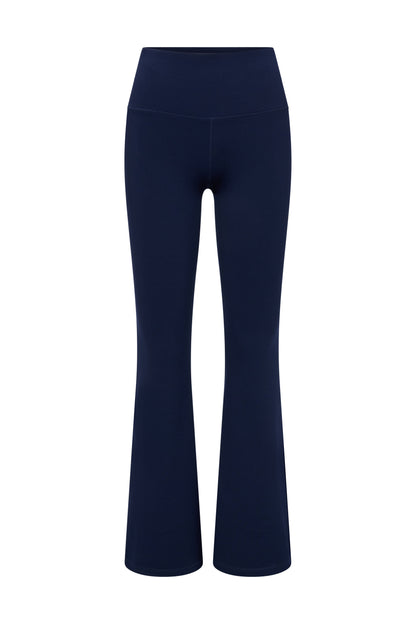 Legging met hoge taille, uitlopende pasvorm, altijd gekleed, baritonblauw