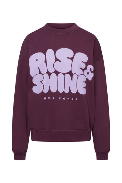 Rise and Shine Italiaanse pruimensweater