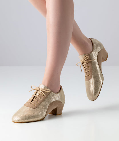 Anna Kern Brienne bedrucktes Leder / Velourleder