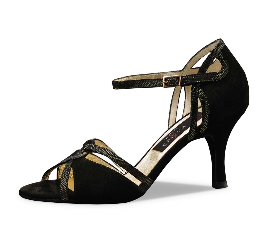 Nueva Epoca Christina Samtziege  / Glanzvelour – schwarz
