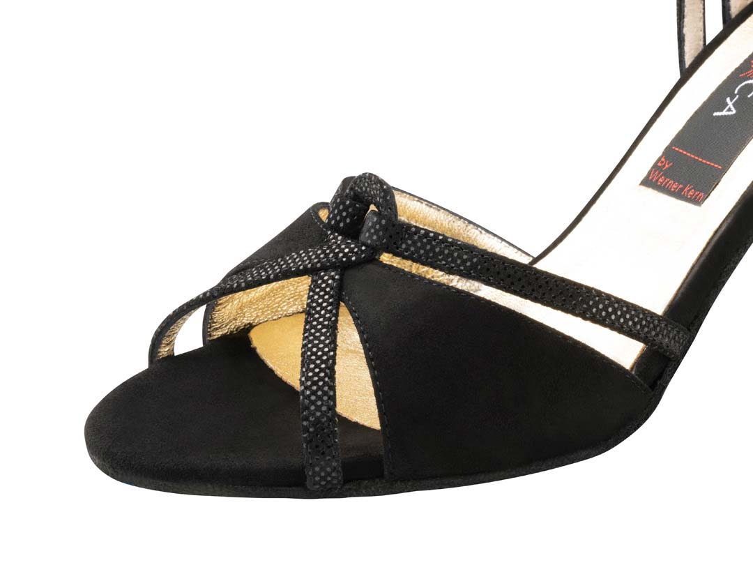 Nueva Epoca Christina Samtziege  / Glanzvelour – schwarz